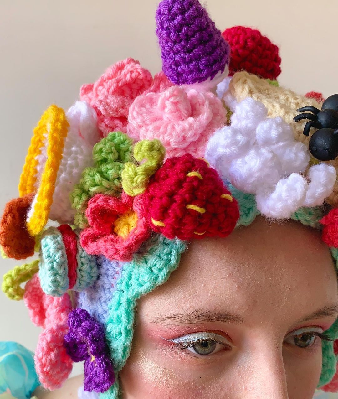 Crocheted balaclava by Knotted Neon
