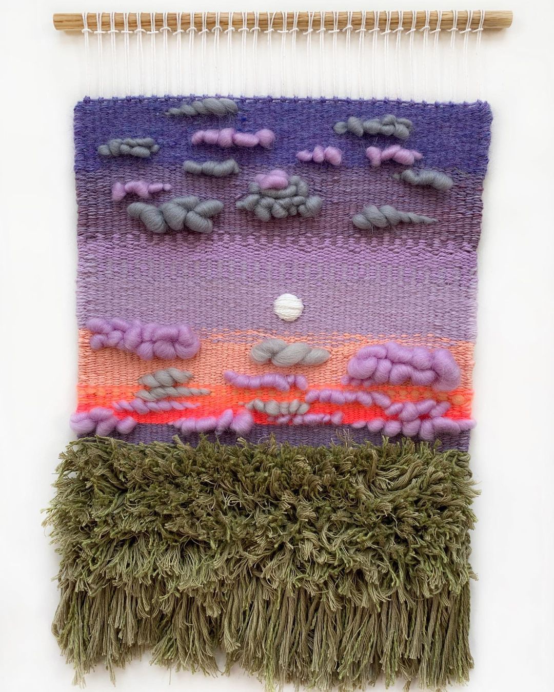 Weaving landscape art by Adrienne Lee