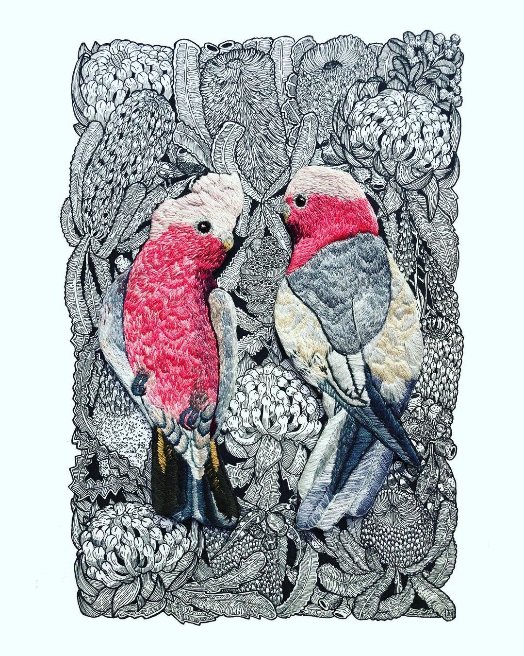 Embroidery and Drawing by Jack Buckley