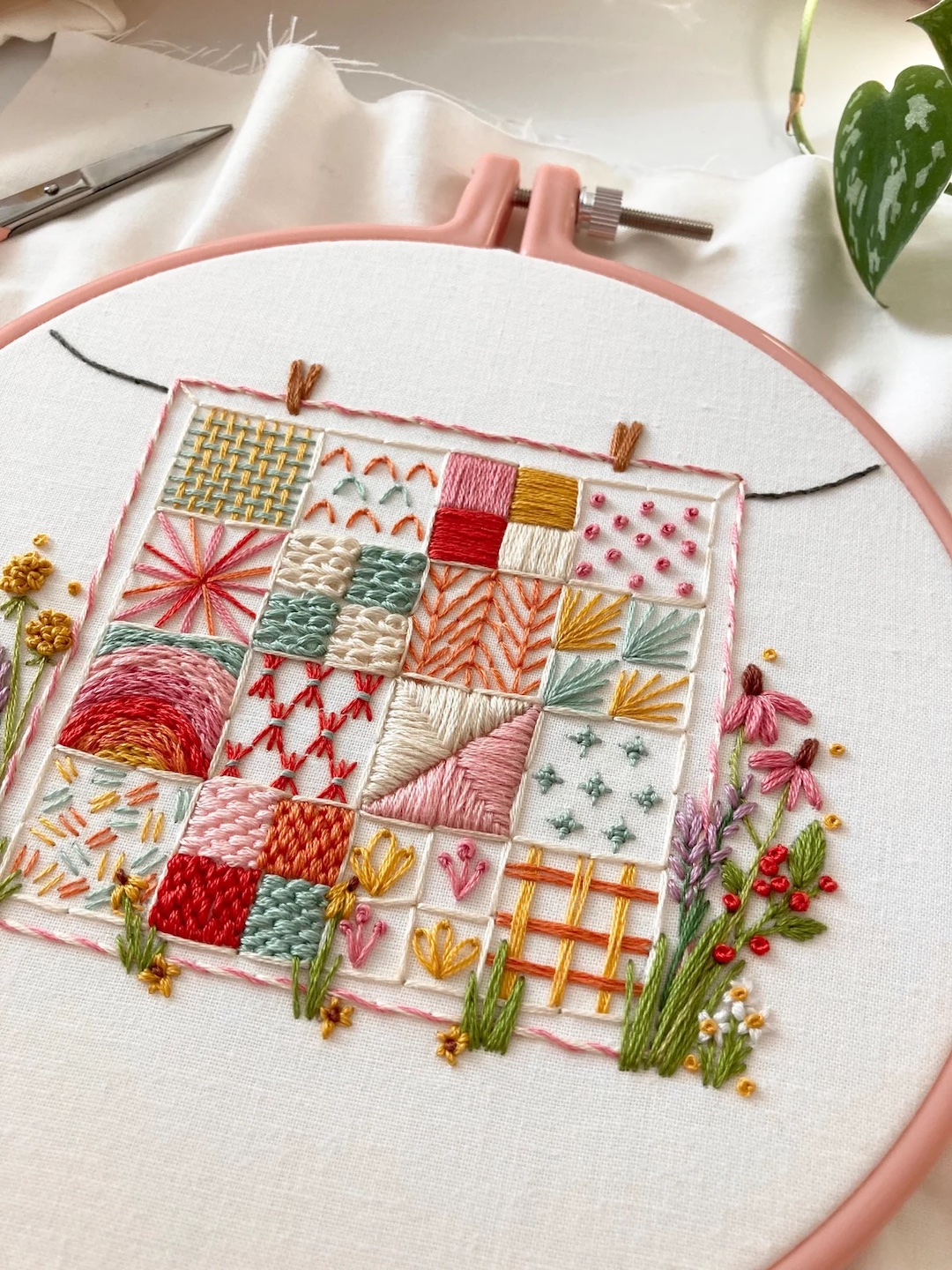 Embroidery sampler