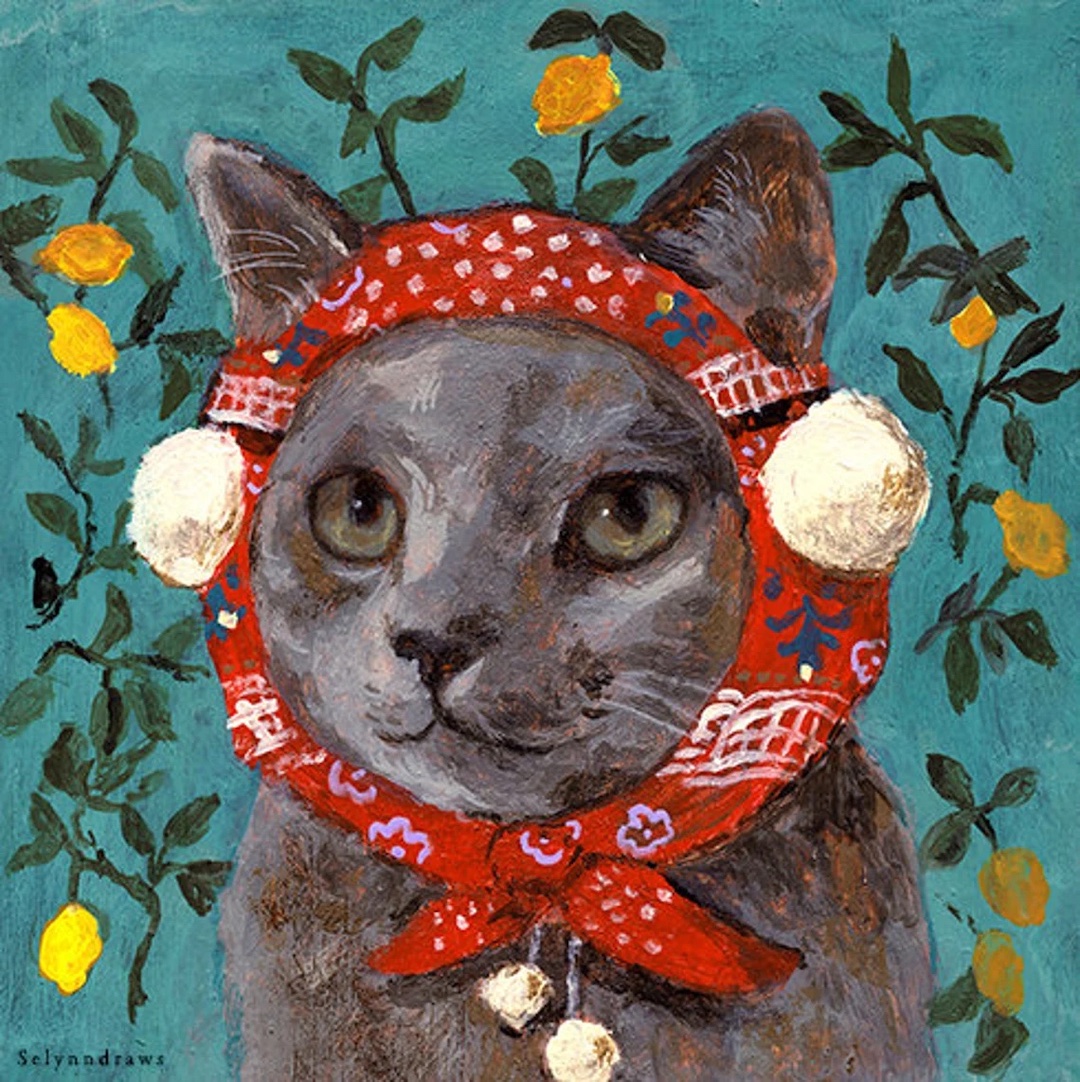 Cat Paintings by Selynn Lee