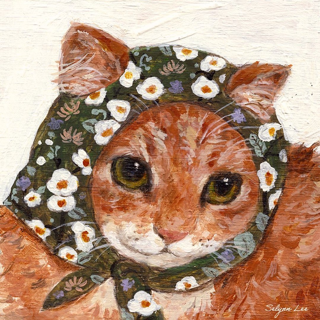 Cat Paintings by Selynn Lee