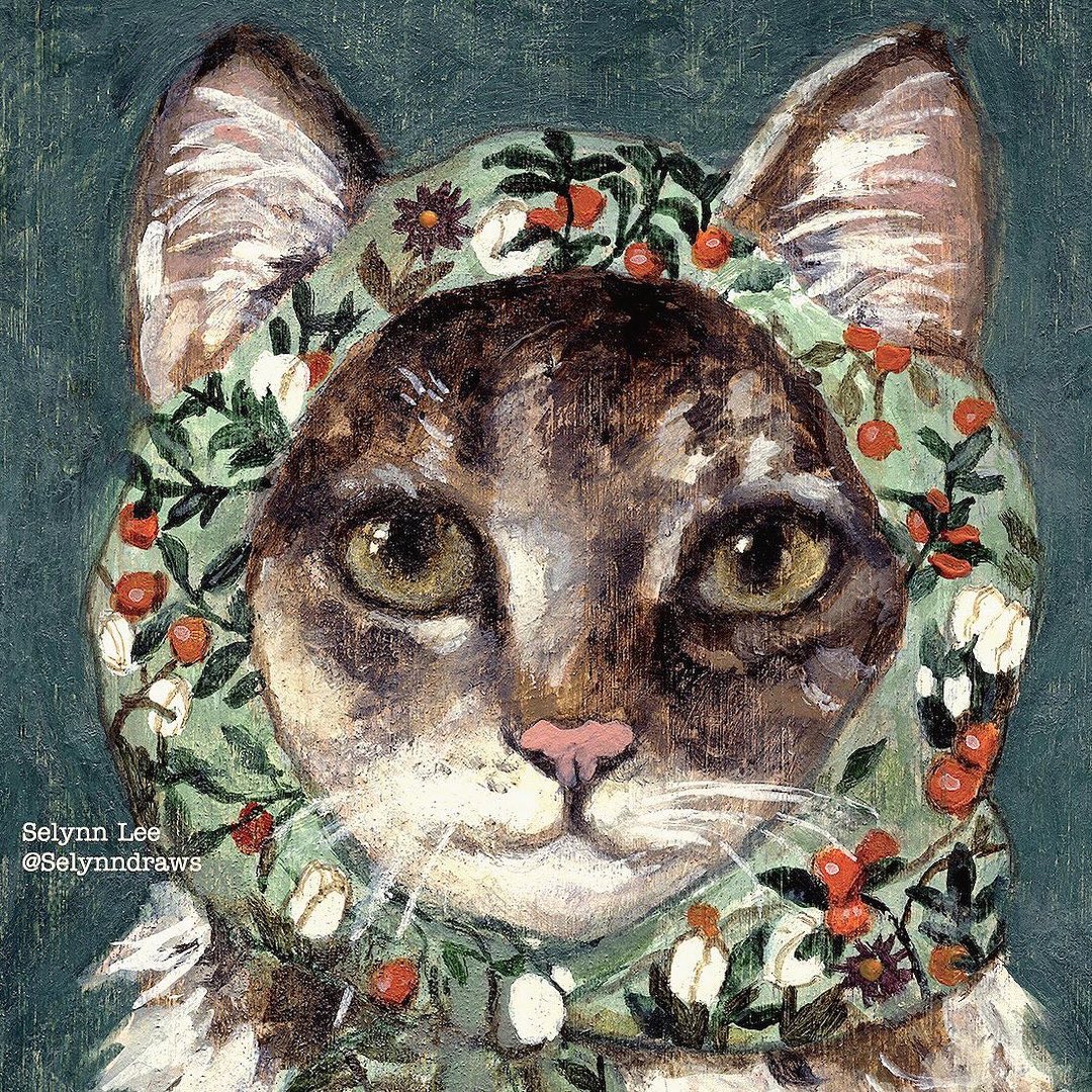 Cat Paintings by Selynn Lee