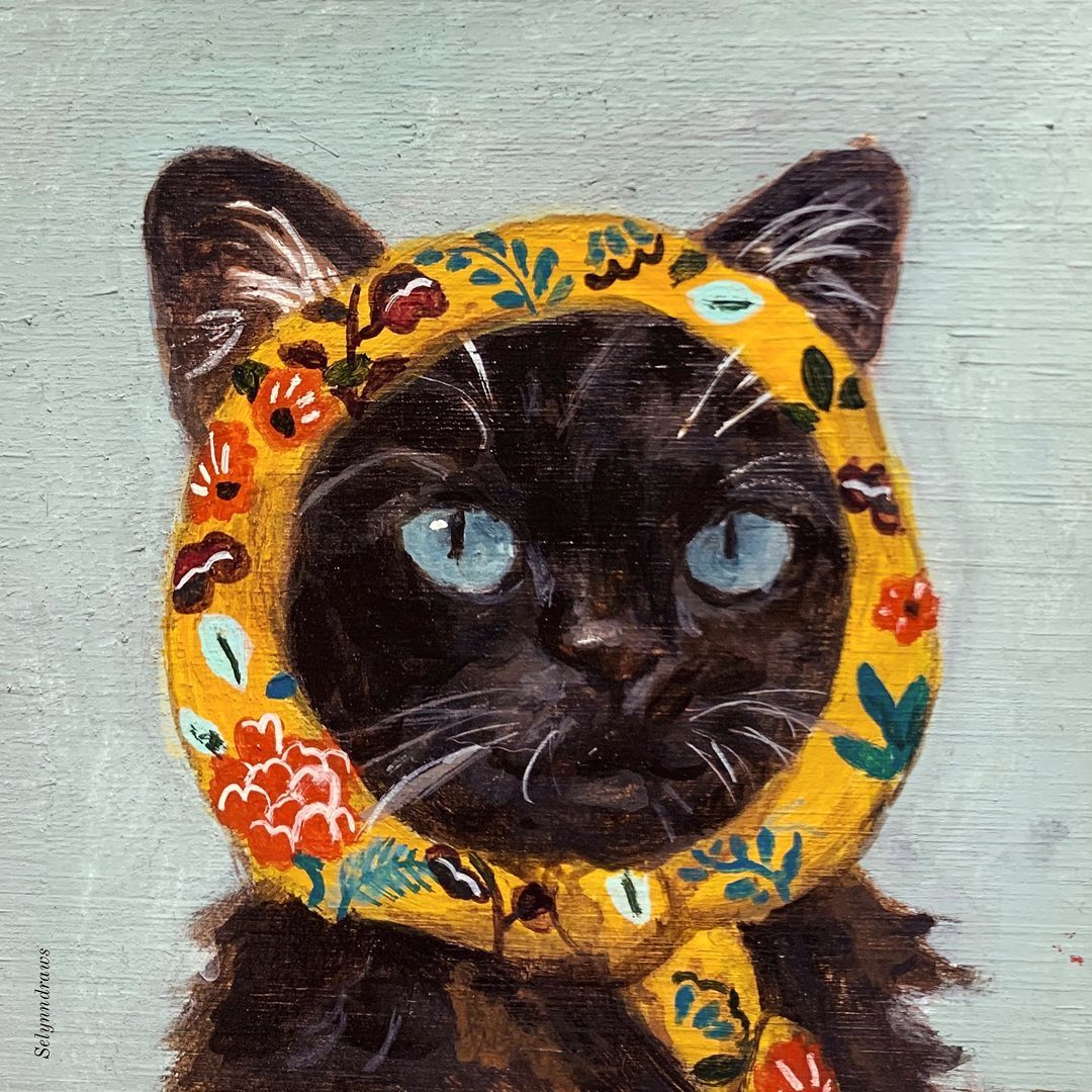 Cat Paintings by Selynn Lee