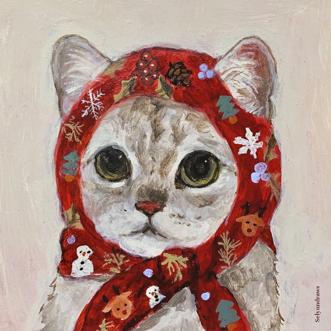 Cat Paintings by Selynn Lee