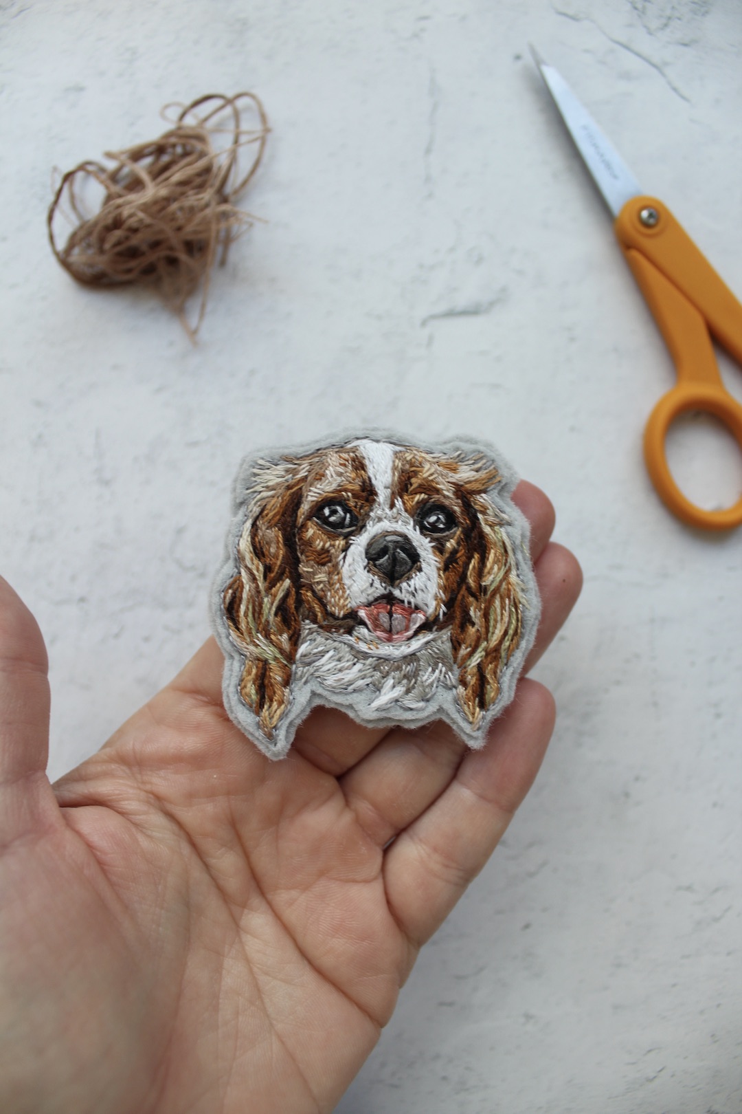 Custom pet portrait patch