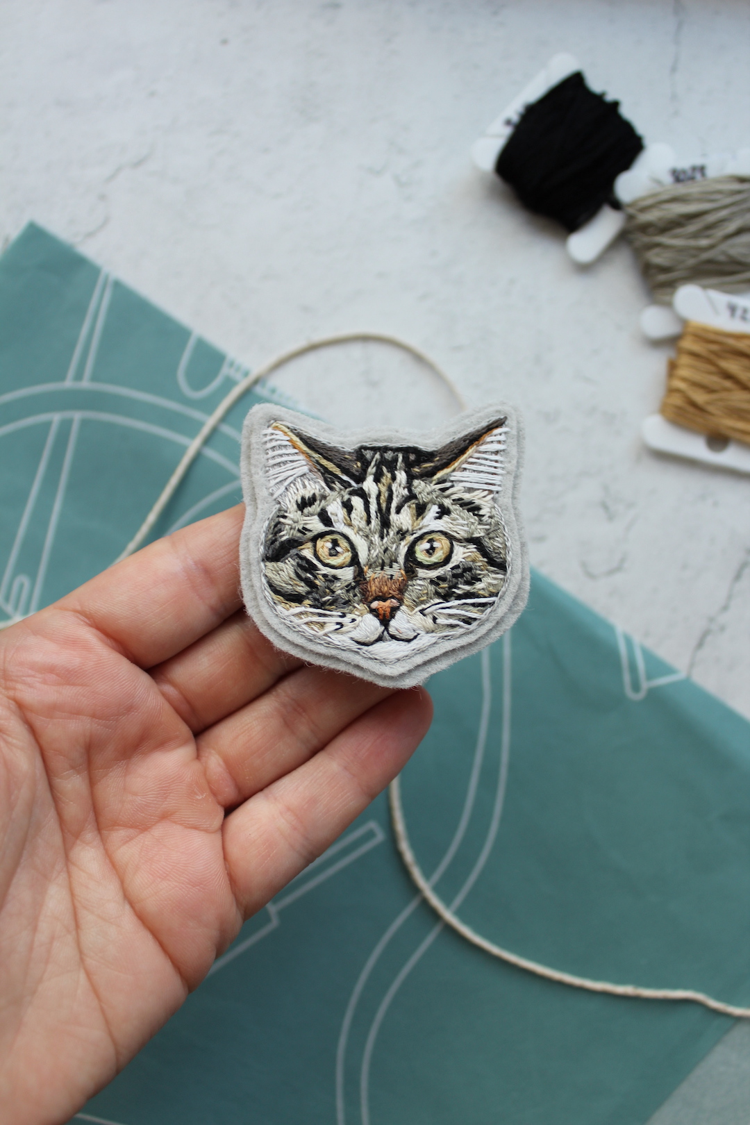 Custom pet portrait patch