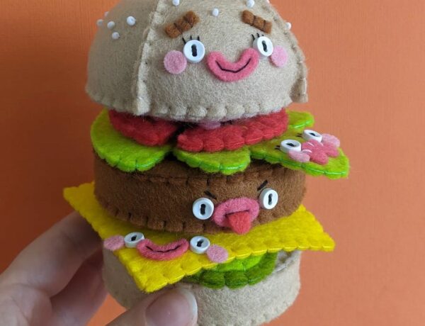 Personality-packed felt food sculptures by Mega Felt