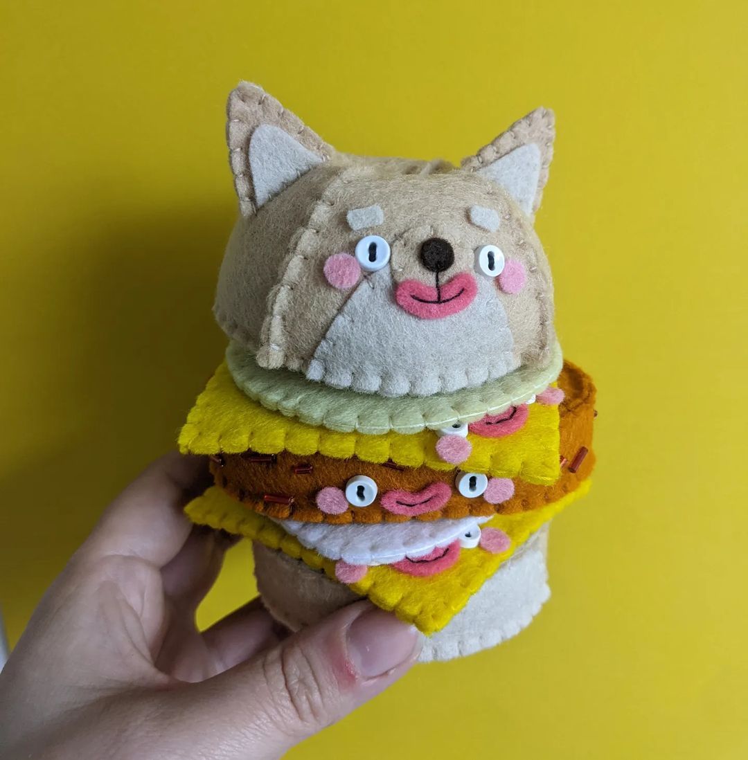 Personality-packed felt food sculptures by Mega Felt