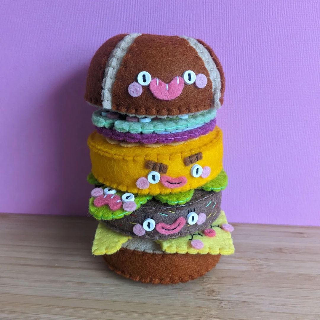 Personality-packed felt food sculptures by Mega Felt