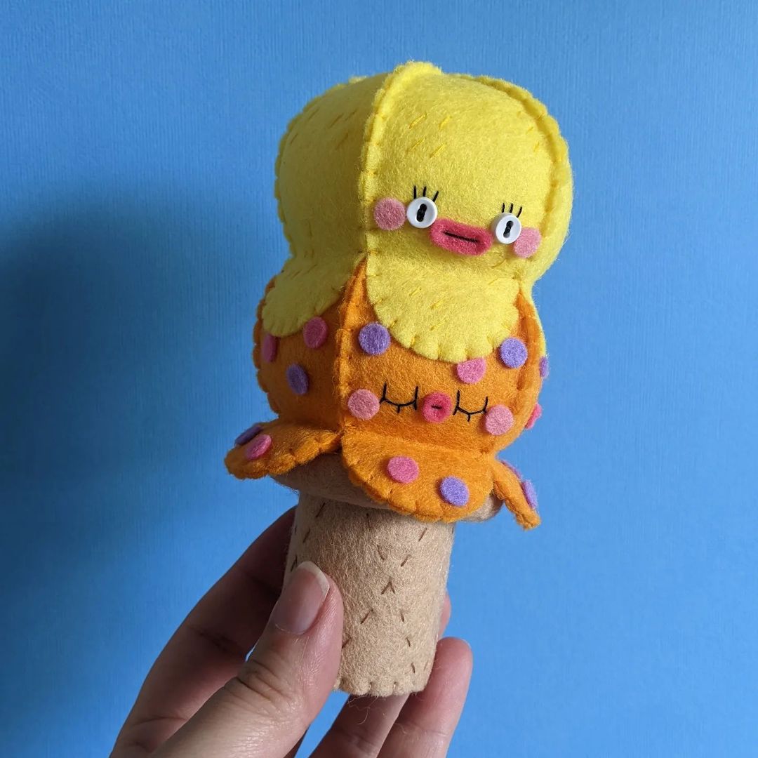 Personality-packed felt food sculptures by Mega Felt