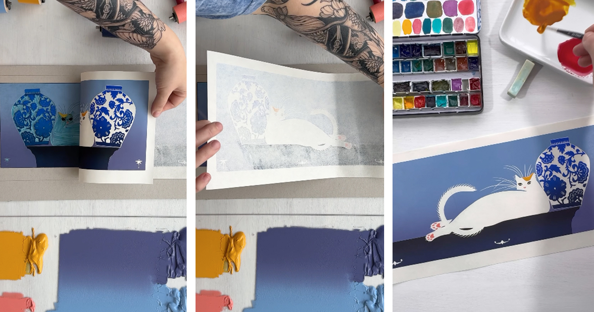 Hypnotic Printmaking Videos Reveal the Puzzle in the Process