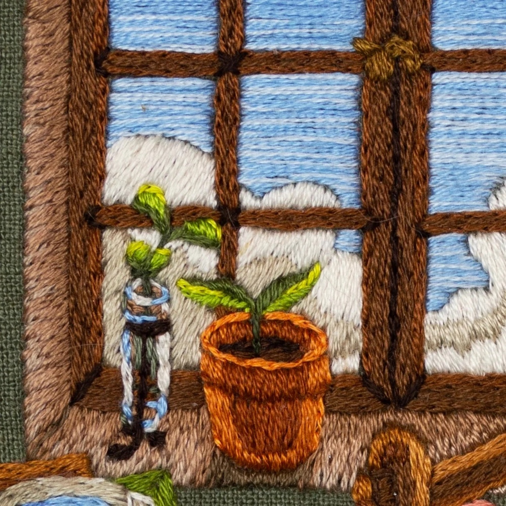 Embroidery by Juniper Wolfenberger (detail)